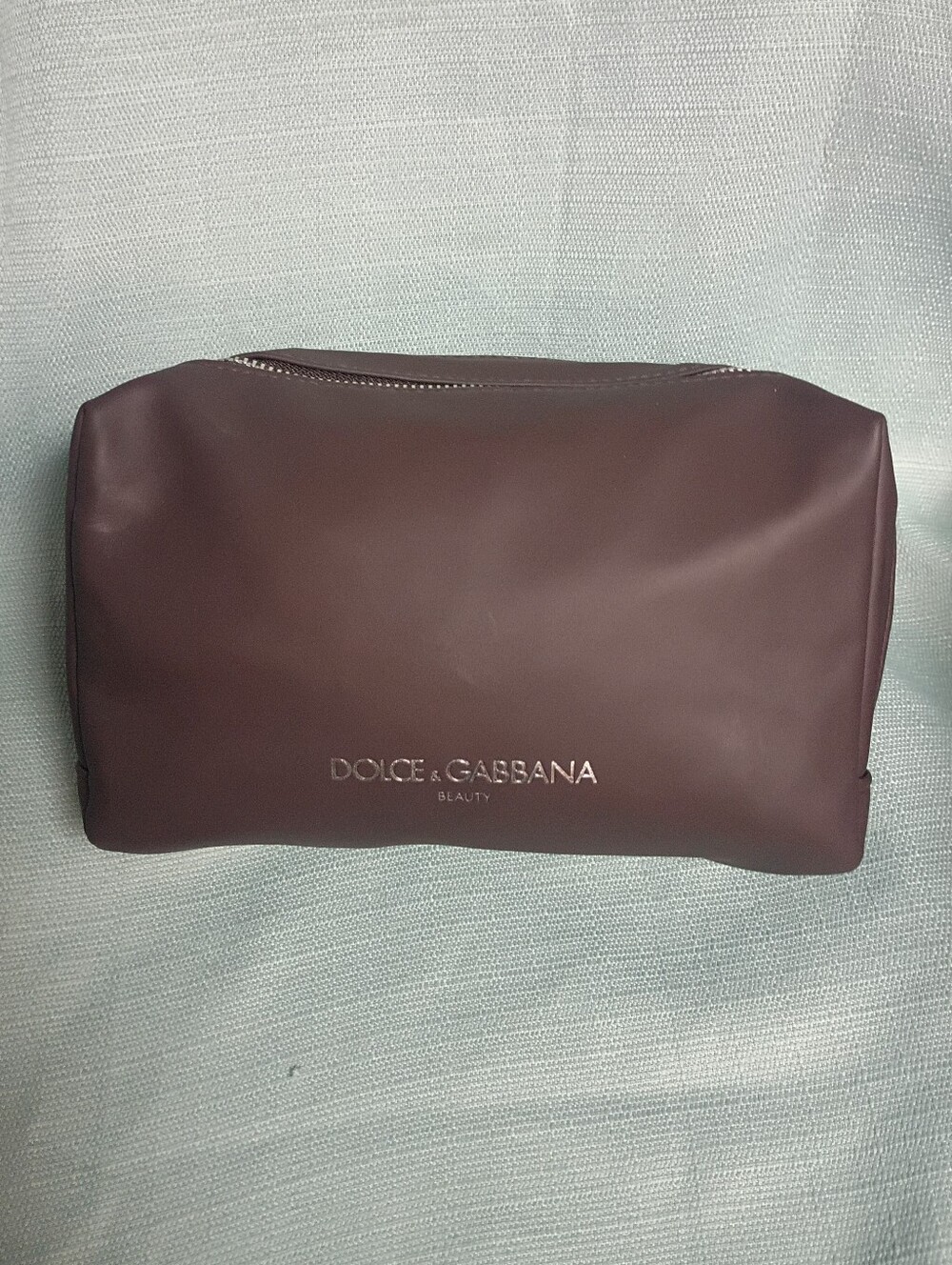❤️NWOT DOLCE & GABBANA BEAUTY BROWN COSMETIC CLUTCH TRAVEL CASE